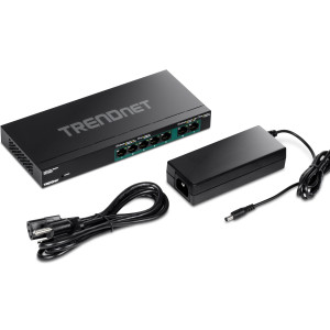 TRENDnet TPE-TG327 5-Port PoE+ Unmanaged 1G/2.5G Ethernet Switch, 30W/Port, Wall mountable